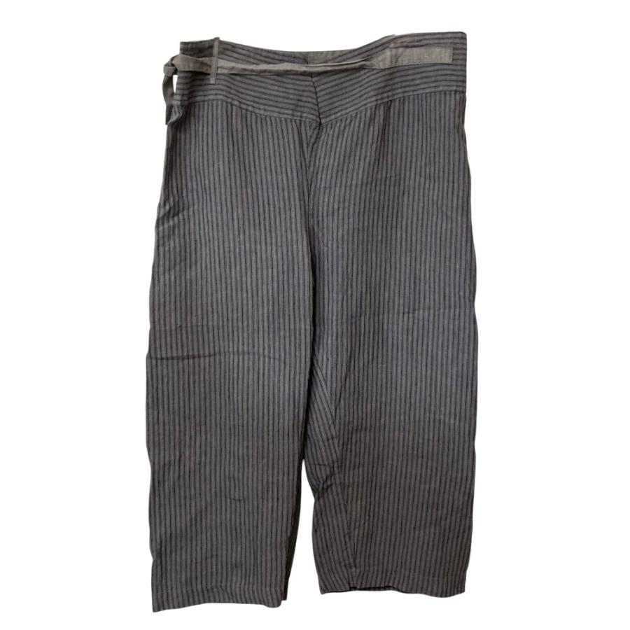 pas de calais（パドカレ） 美品 ストライプ ワイドパンツ サイズ36