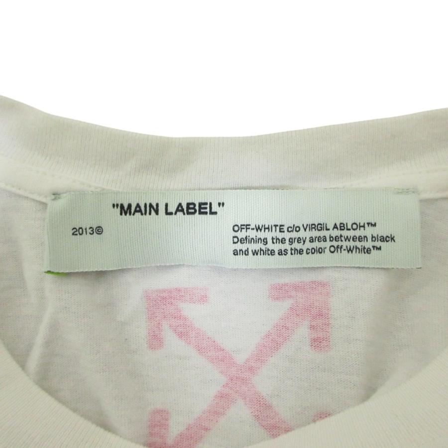 良品 Off-White オフホワイト アローロゴ プリント ショートスリーブ クルーネック Tシャツ カットソー XS ホワイト レディース 古着 中古 USED 良品 Off-White オフホワイト アローロゴ プリント ショートスリーブ
