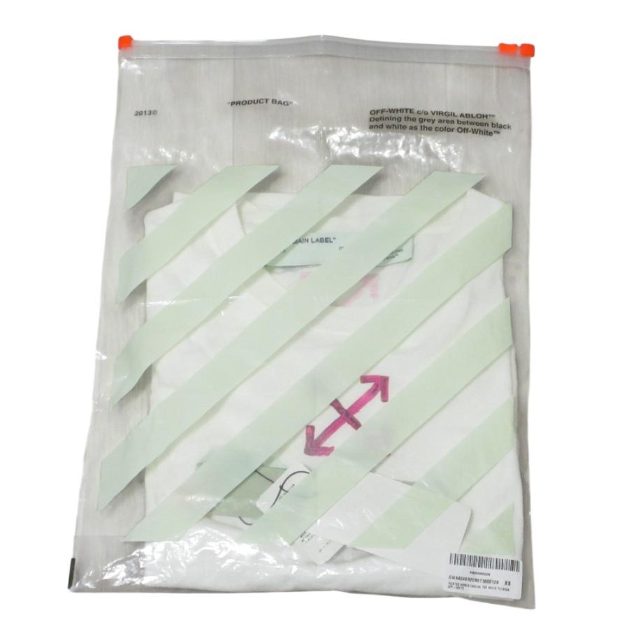良品 Off-White オフホワイト アローロゴ プリント ショートスリーブ クルーネック Tシャツ カットソー XS ホワイト レディース 古着 中古 USED 良品 Off-White オフホワイト アローロゴ プリント ショートスリーブ