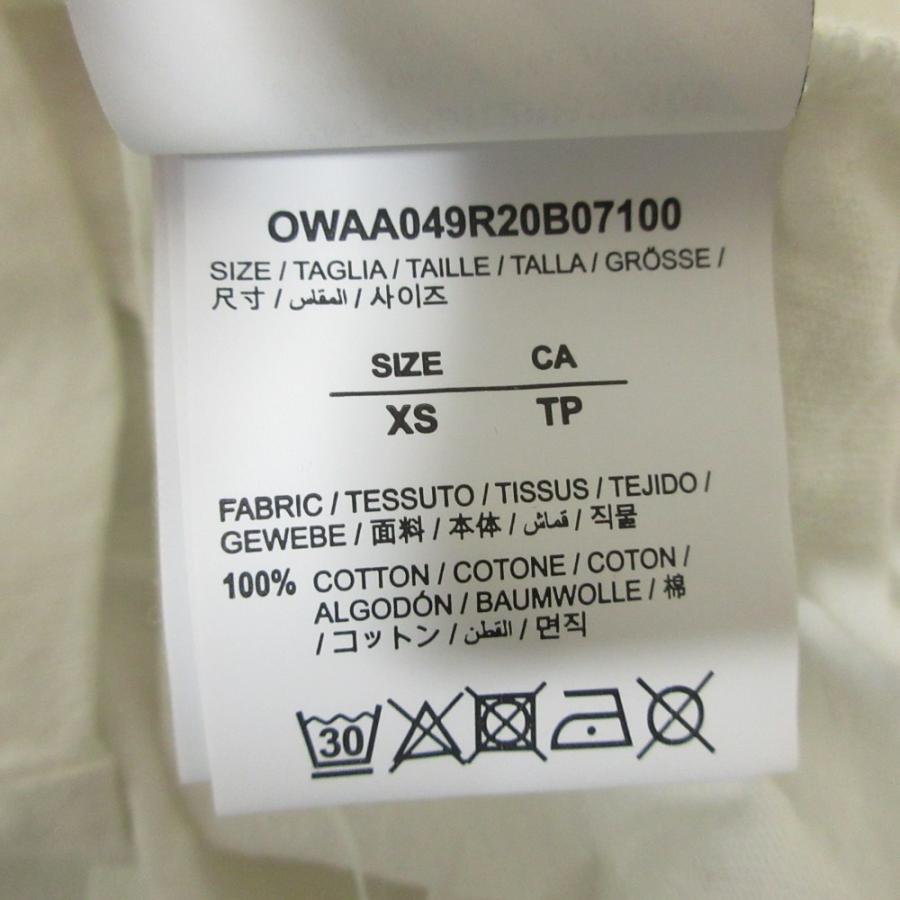 良品 Off-White オフホワイト アローロゴ プリント ショートスリーブ クルーネック Tシャツ カットソー XS ホワイト レディース 古着 中古 USED 良品 Off-White オフホワイト アローロゴ プリント ショートスリーブ