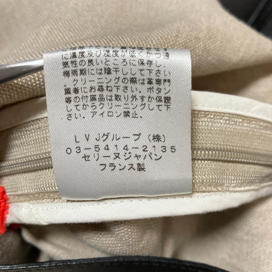 CELINE（セリーヌ） 美品 フィービー期 ラムレザー切替 シルクリネン 