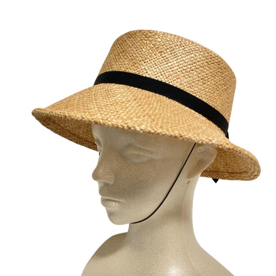 BERRETTA 麦わら帽子　ベルレッタスタイル　バオ　Mサイズ 美品 BERRETTA ベルレッタ マープルミディアムブリム バオ 麦わら帽子