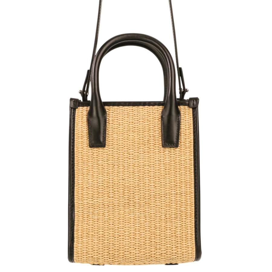 美品 Versace ヴェルサーチ スタッド ラ メデューサ 2way トートバッグ ハンドバッグ ショルダーバッグ 1A08263 ナチュラル ブラック レディース 古着 中古の画像