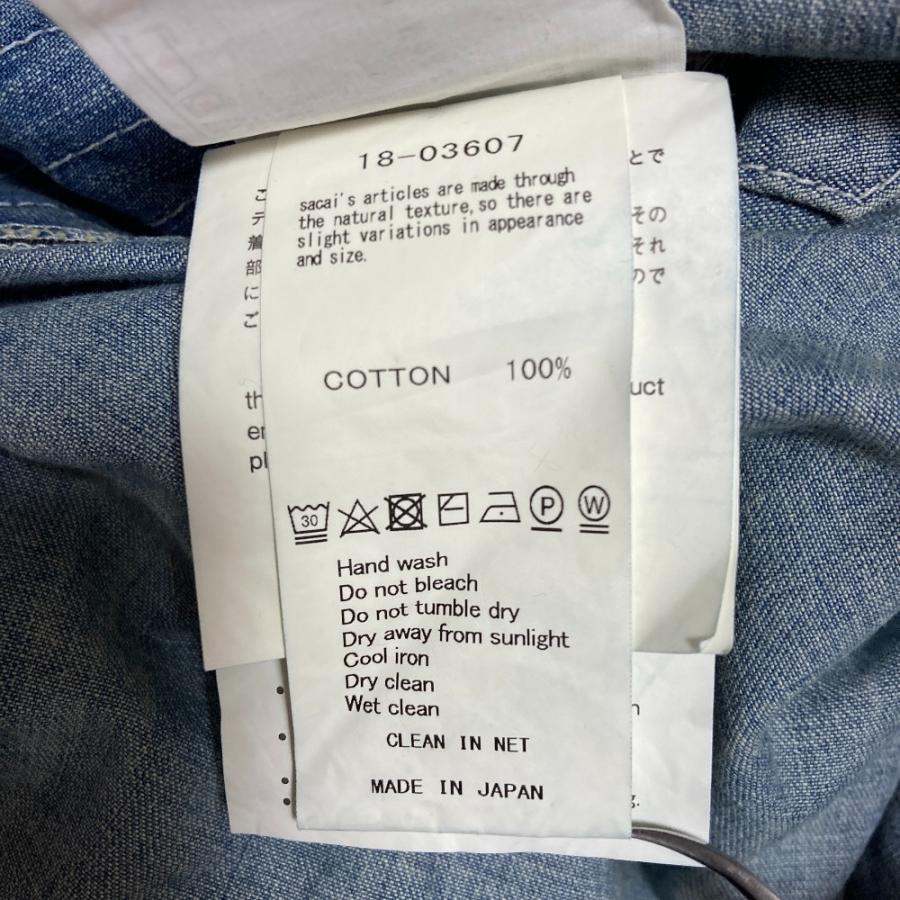 sacai（サカイ） 美品 再構築 カットオフ デニム ワンピース 18-03607
