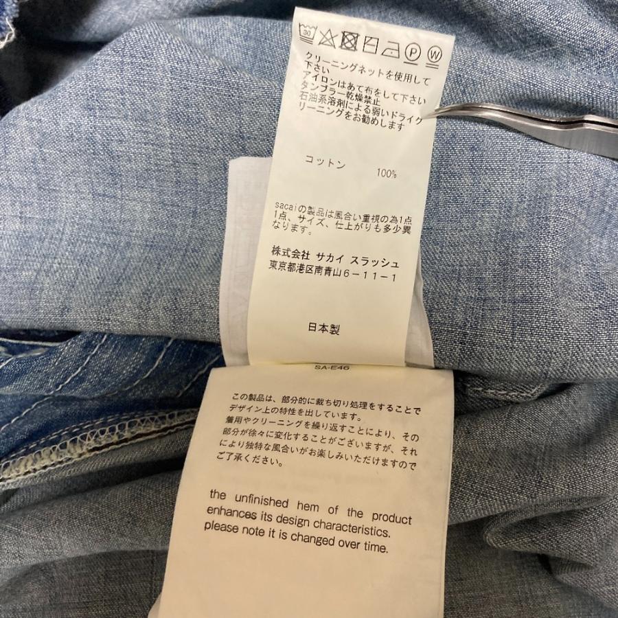 sacai（サカイ） 美品 再構築 カットオフ デニム ワンピース 18-03607
