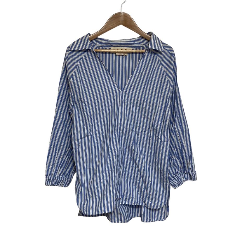 MARNI（マルニ） 美品 24SS MARNI ストライプ スキッパー プルオーバー 