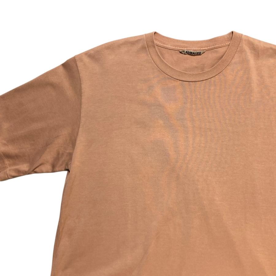 美品 AURALEE オーラリー SUPER FINE COTTON SALT SHRINK PIQUE BIG TEE Tシャツ A21ST02BY サイズ1 オレンジベージュ レディース 古着 中古 USED AURALEE（オーラリー） 美品 SUPER FINE COTTON SALT SHRINK PIQUE BIG