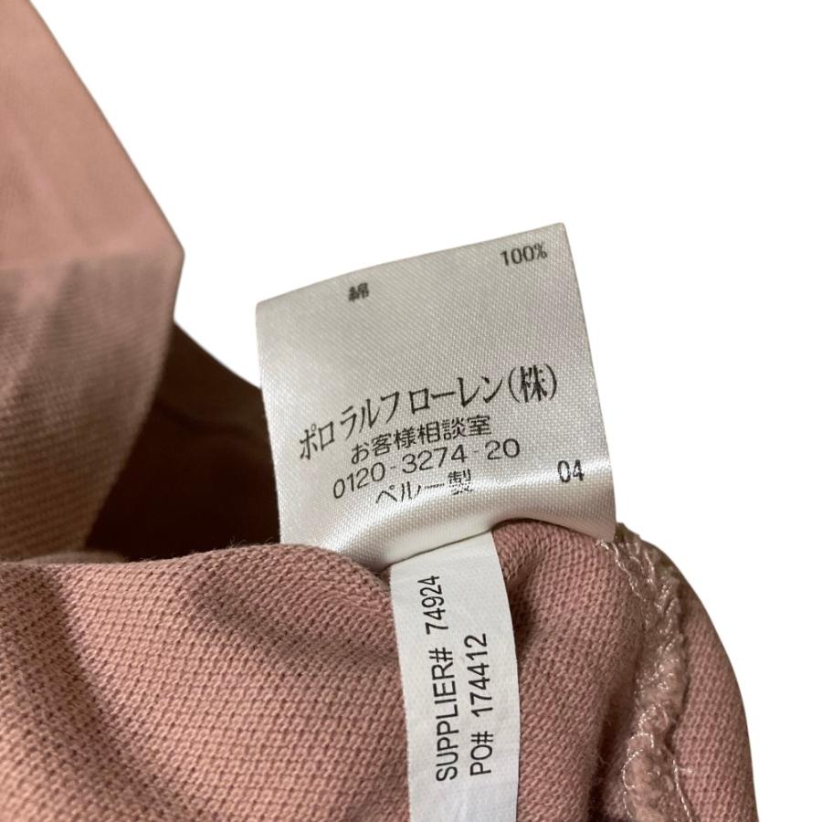 新品 POLO RALPH LAUREN ポニー レザーチャーム ピンクベージュ 美品 Ralph Lauren ラルフローレン THE SKINNY POLO ビッグポニー