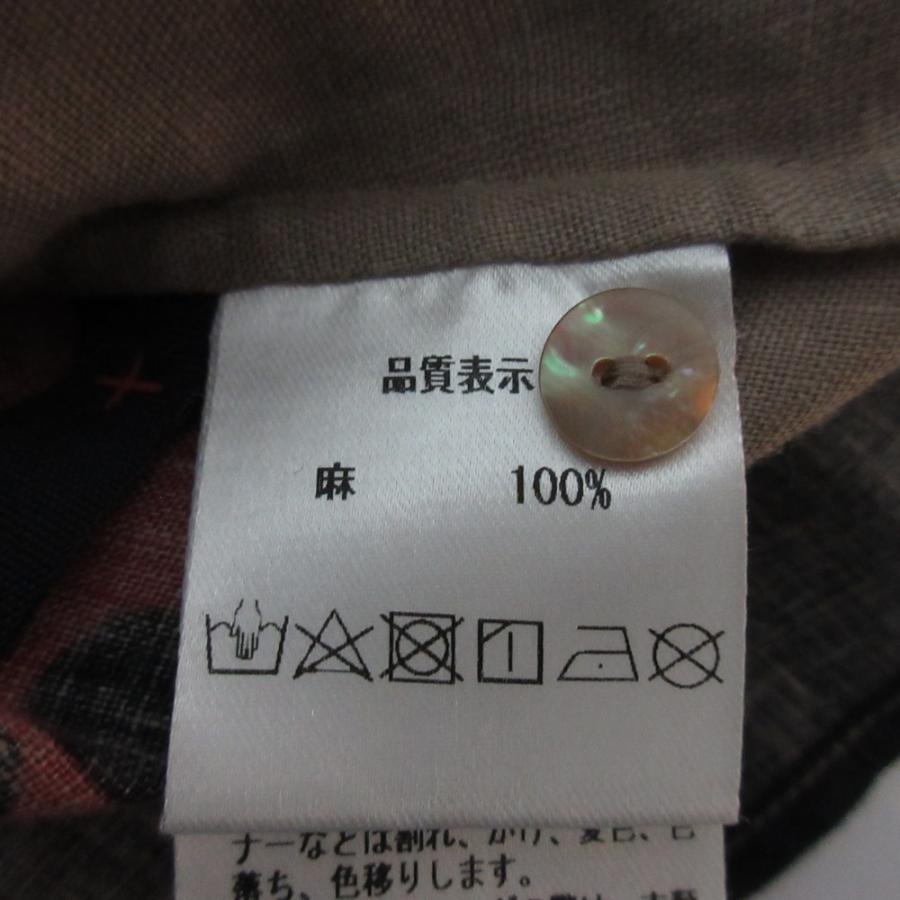 パラスパレス　ブラウス　カットソー　麻　サイズ0 Pal'las Palace（パラスパレス） 良品 Pallas Palace フラワー リネン