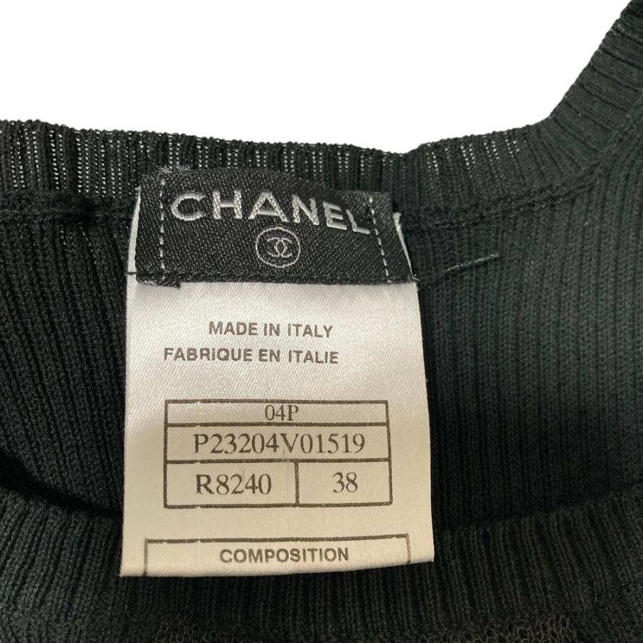 CHANEL（シャネル） 美品 04P メッシュ ココマーク リブニット