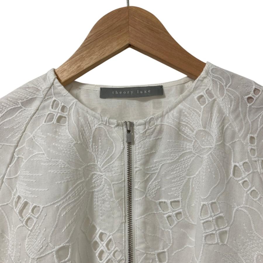 セオリーリュクス／美品 25SS エンブロイダリーコットンブルゾン 定価5.2 theory luxe（セオリーリュクス） 美品 25SS theory luxe CIEL