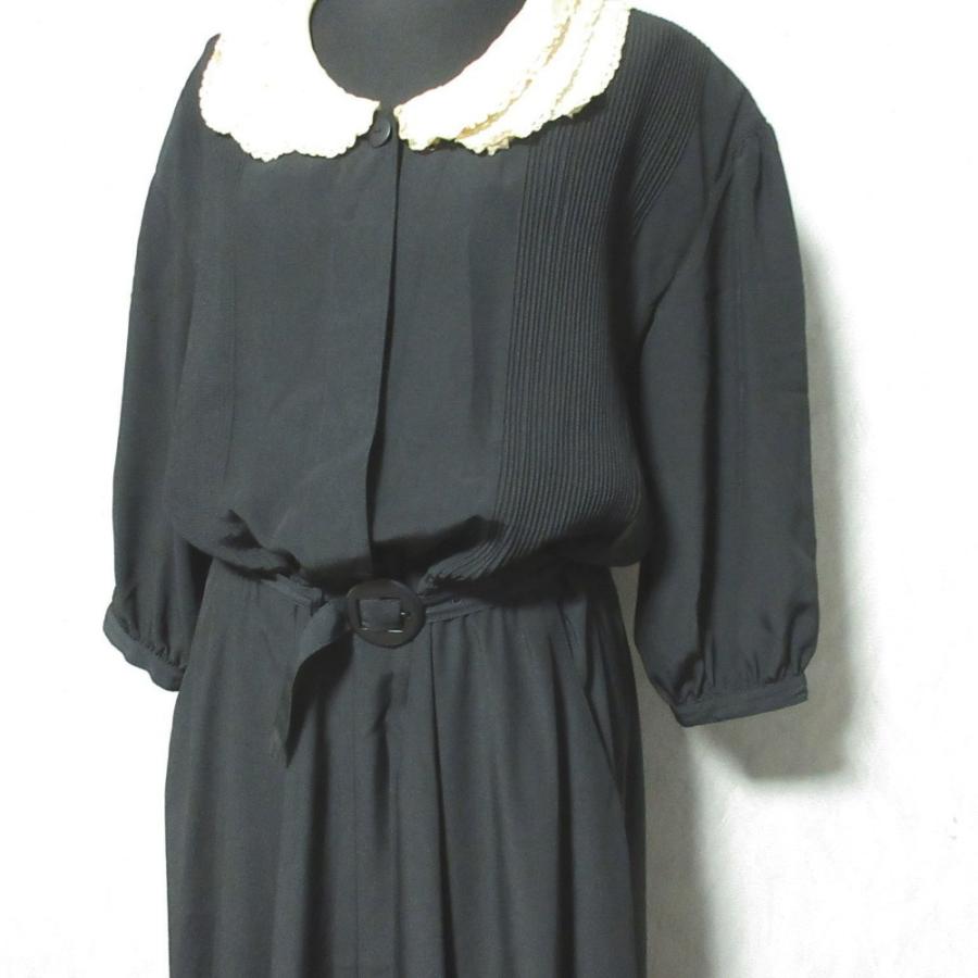 KANEKO ISAO（カネコイサオ） 良品 フリルカラー ベルト付き ギャザー 