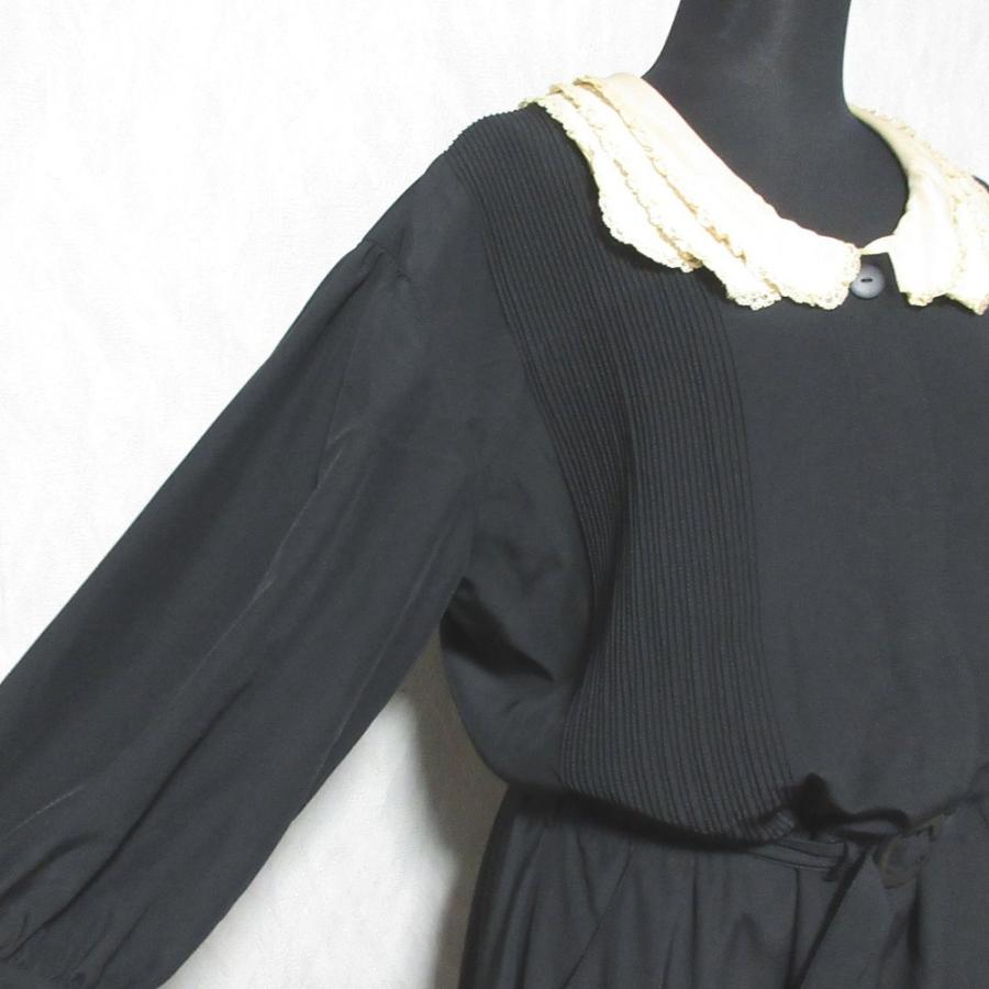 KANEKO ISAO（カネコイサオ） 良品 フリルカラー ベルト付き ギャザー 
