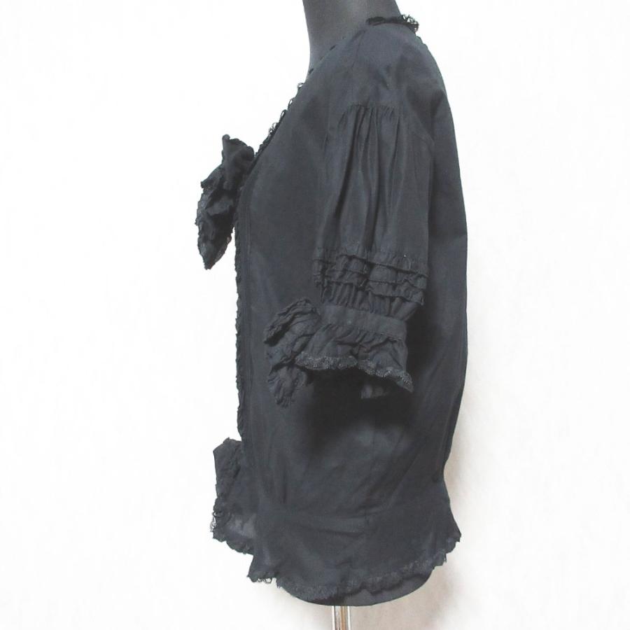 PINKHOUSE ピンクハウス　リボンブラウス【美品】 PINK HOUSE（ピンクハウス） 美品 ピコフリル リボン ブラウス