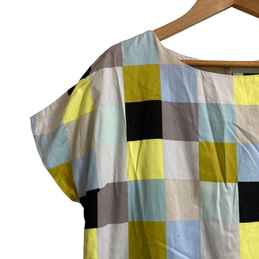 marimekko（マリメッコ） 美品 ブロックチェック ショートスリーブ