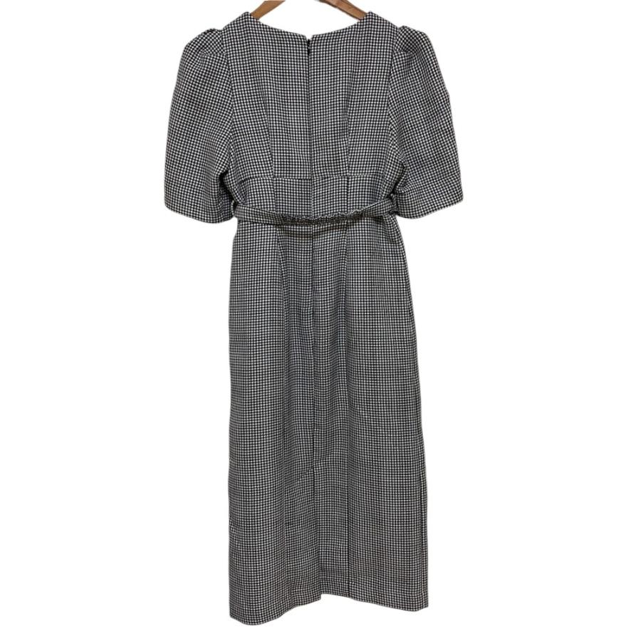 美品 Herlipto ハーリップトゥ Lady Checkered Belted Midi Dress