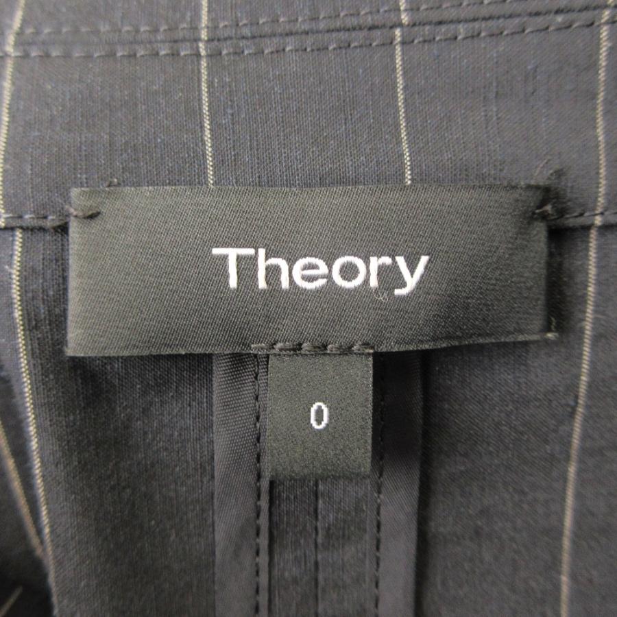 theory（セオリー） 美品 ピンストライプ リネン ダブルブレスト