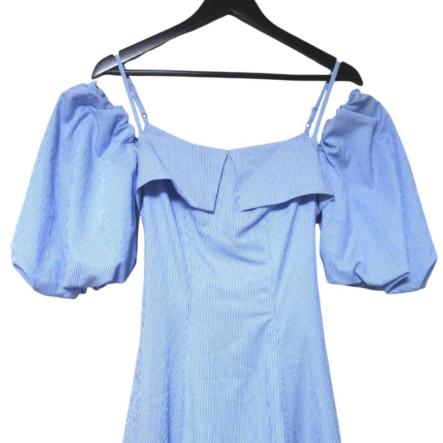 美品 25SS Herlipto ハーリップトゥ Papillon Stripe Shirt Dress