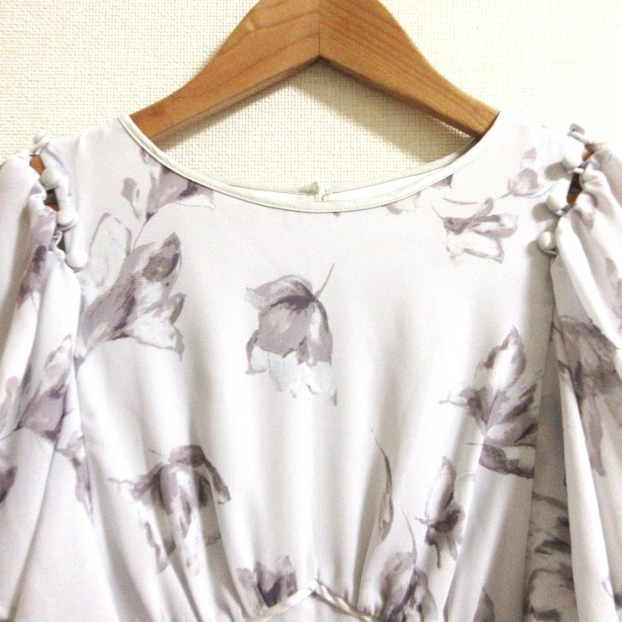 美品 24SS Herlipto ハーリップトゥ Laminak Floral Dress フラワー