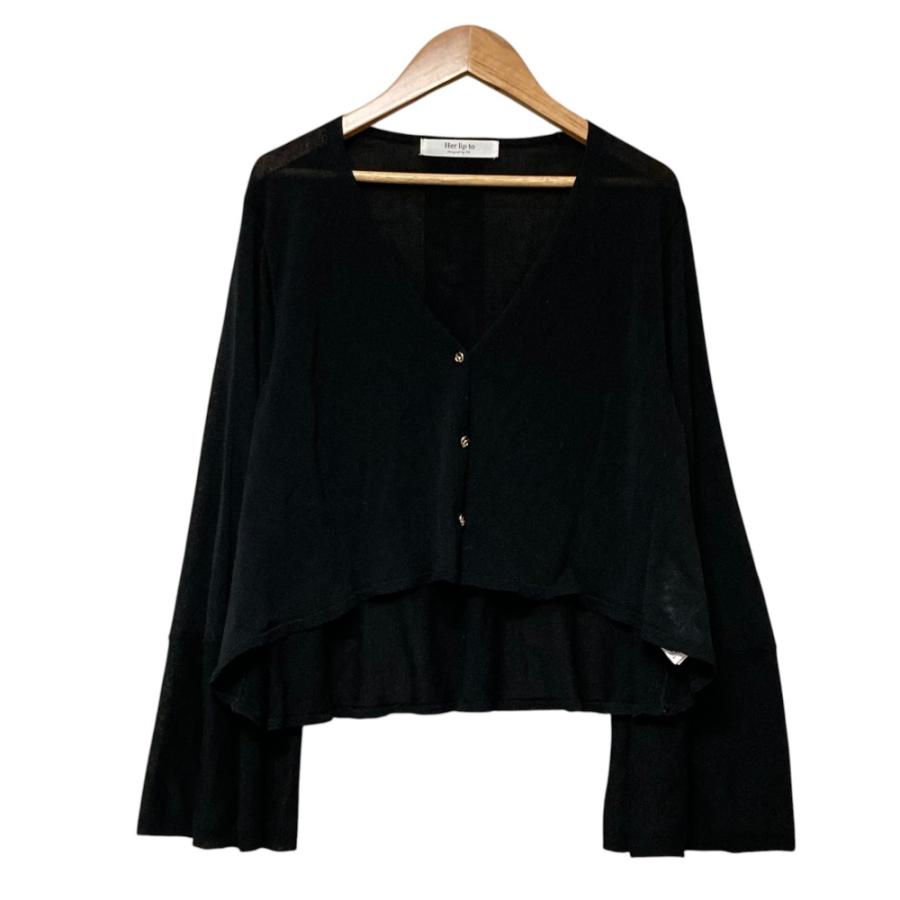 美品 23SS Her lip to ハーリップトゥ UV Knit Dress Cardigan ニット