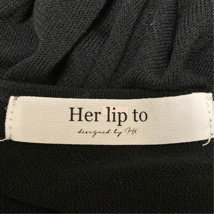 美品 23SS Her lip to ハーリップトゥ UV Knit Dress Cardigan ニット