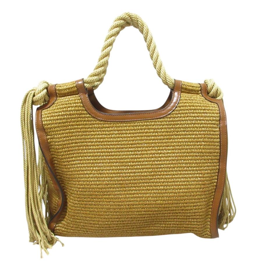 MARNI（マルニ） 美品 MARCEL フリンジ かごバッグ ハンドバッグ