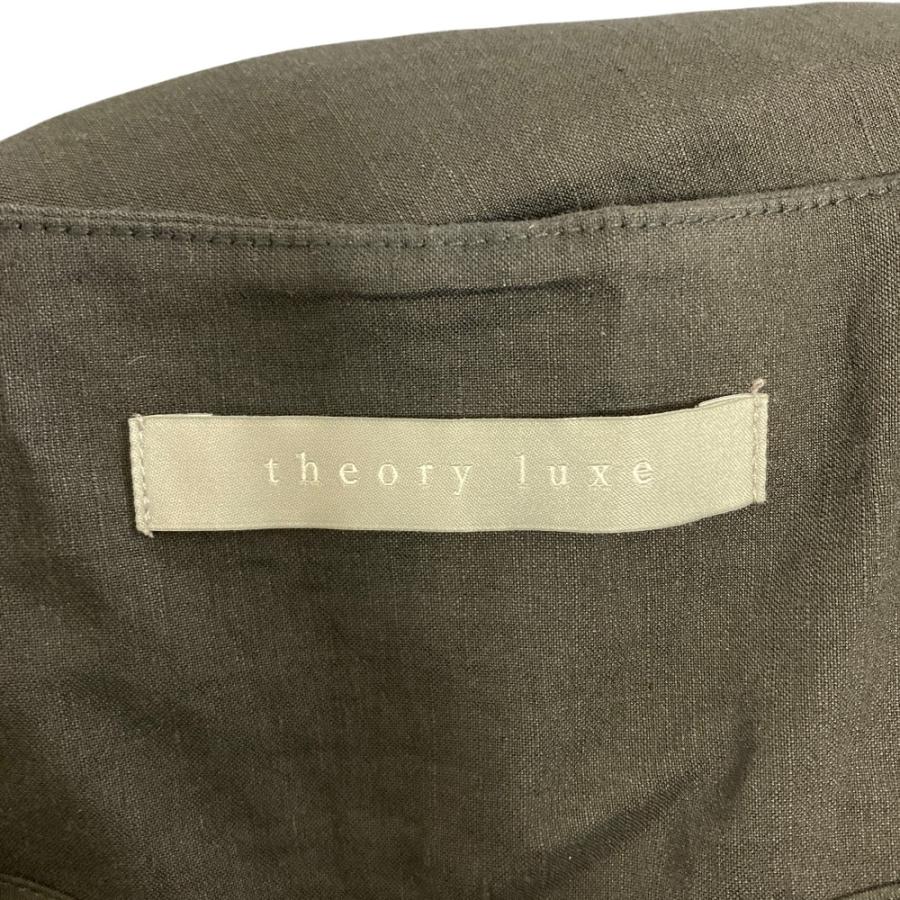 theory luxe（セオリーリュクス） 美品 リネンノーカラーカーディガン