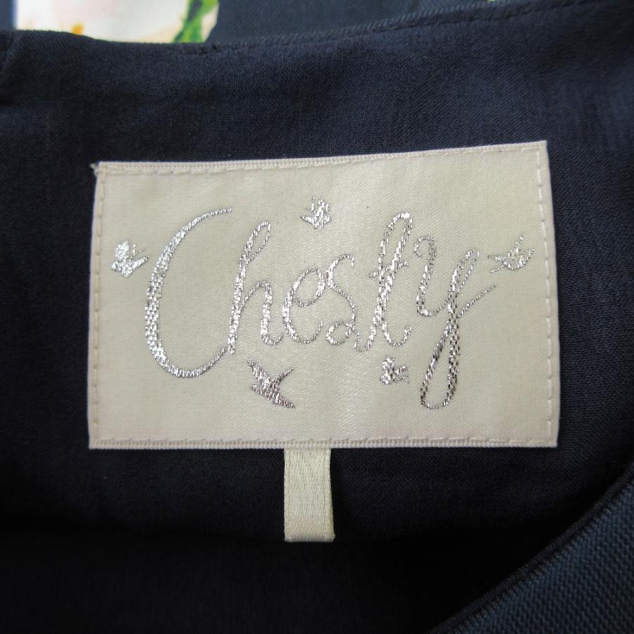Chesty（チェスティ） 良品 フラワープリント ノースリーブ ワンピース 