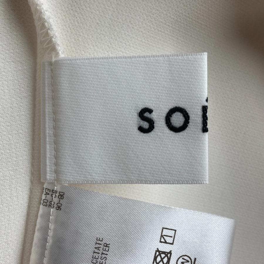 美品 SOEJU ソージュ スタンドカラーコクーンブラウス S-01-SB-063 S