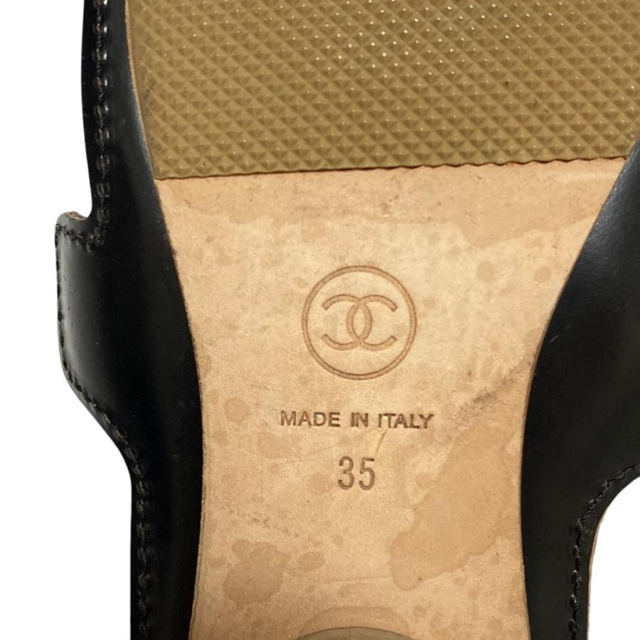 CHANEL（シャネル） 美品 カメリア ココマーク レザーサンダル サイズ