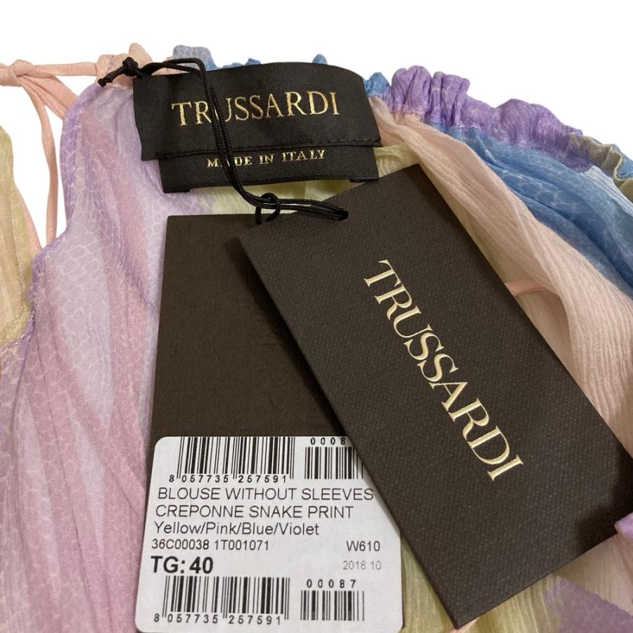 TRUSSARDI（トラサルディ） 未使用 シルク フレアスリーブ ブラウス 