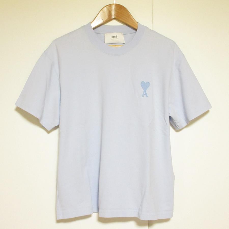 美品 AMI PARIS アミパリス DE COEUR ハートロゴ 刺繍 半袖 Tシャツ
