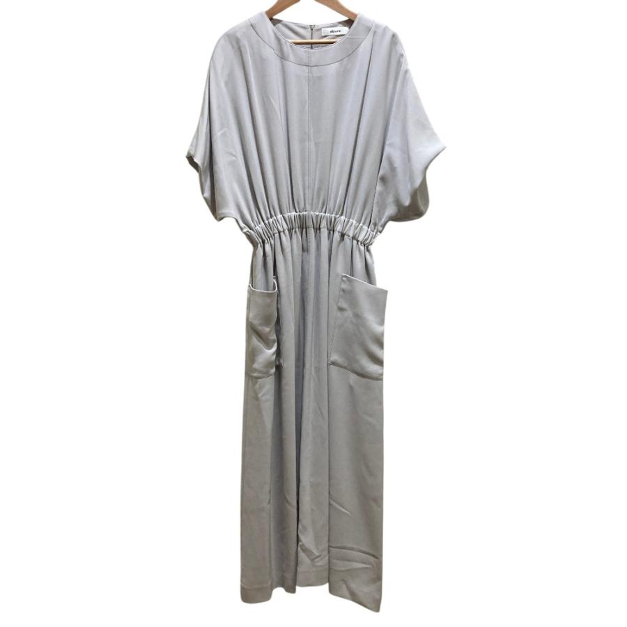 ebure 美品 エブール ショートスリーブ ロング ギャザーワンピース