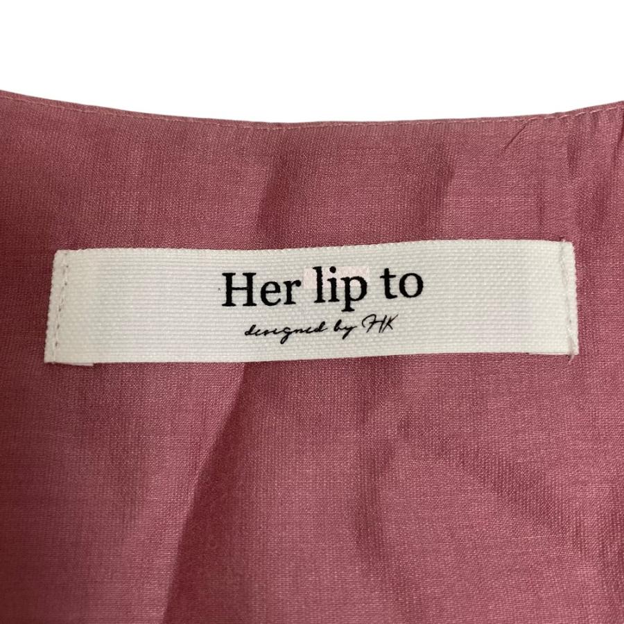 美品 Her lip to ハーリップトゥ Airy Volume Sleeve Dress パルーン