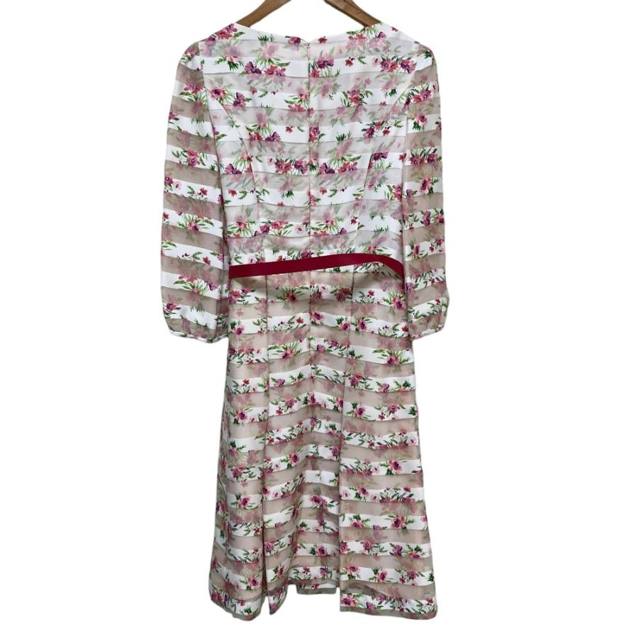 M'S GRACY（エムズグレイシー） 美品 フラワープリント ボーダー