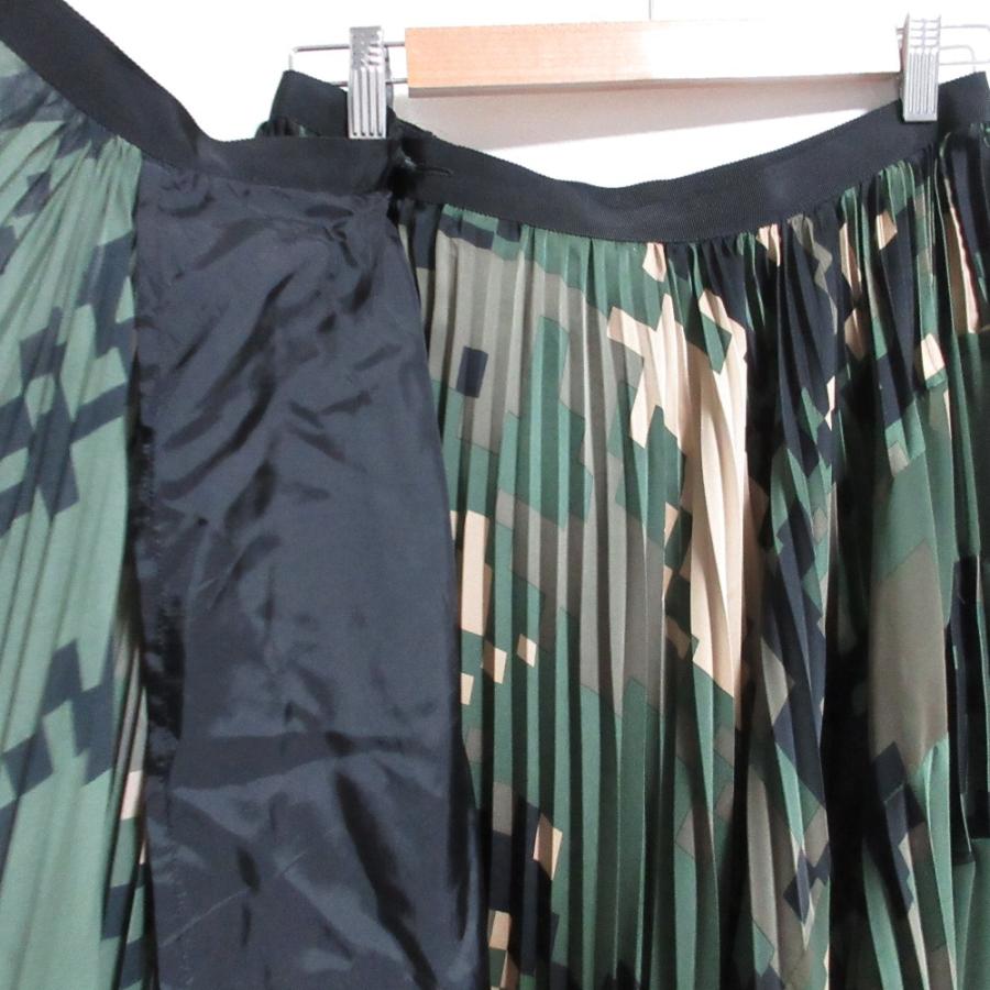 sacai（サカイ） デジカモ プリーツラップスカート 17-03284 サイズ2