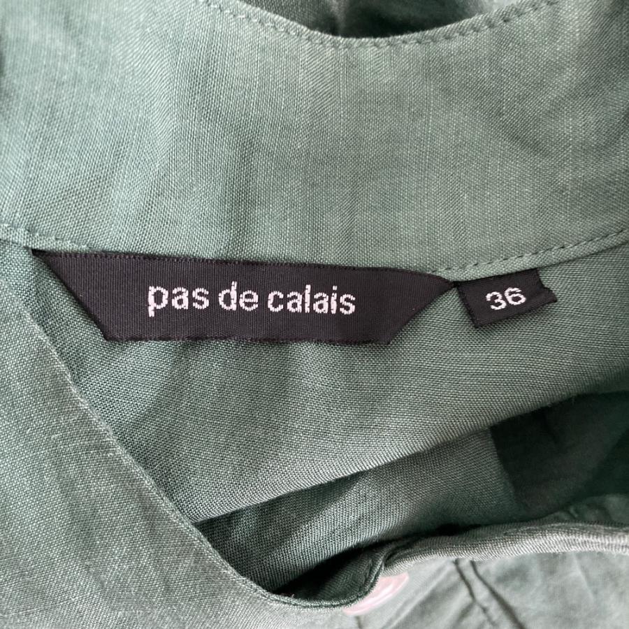 pas de calais（パドカレ） 美品 テンセルラミー スタンドカラー