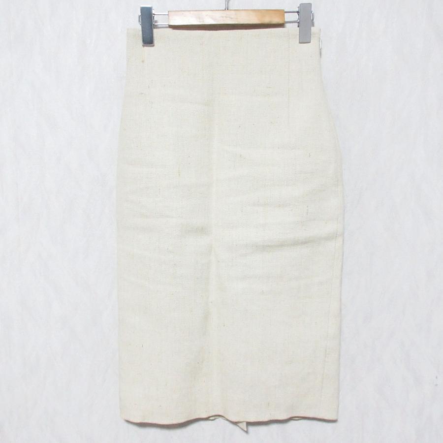 美品 MADISONBLUE マディソンブルー リネン ハイウエストタイト