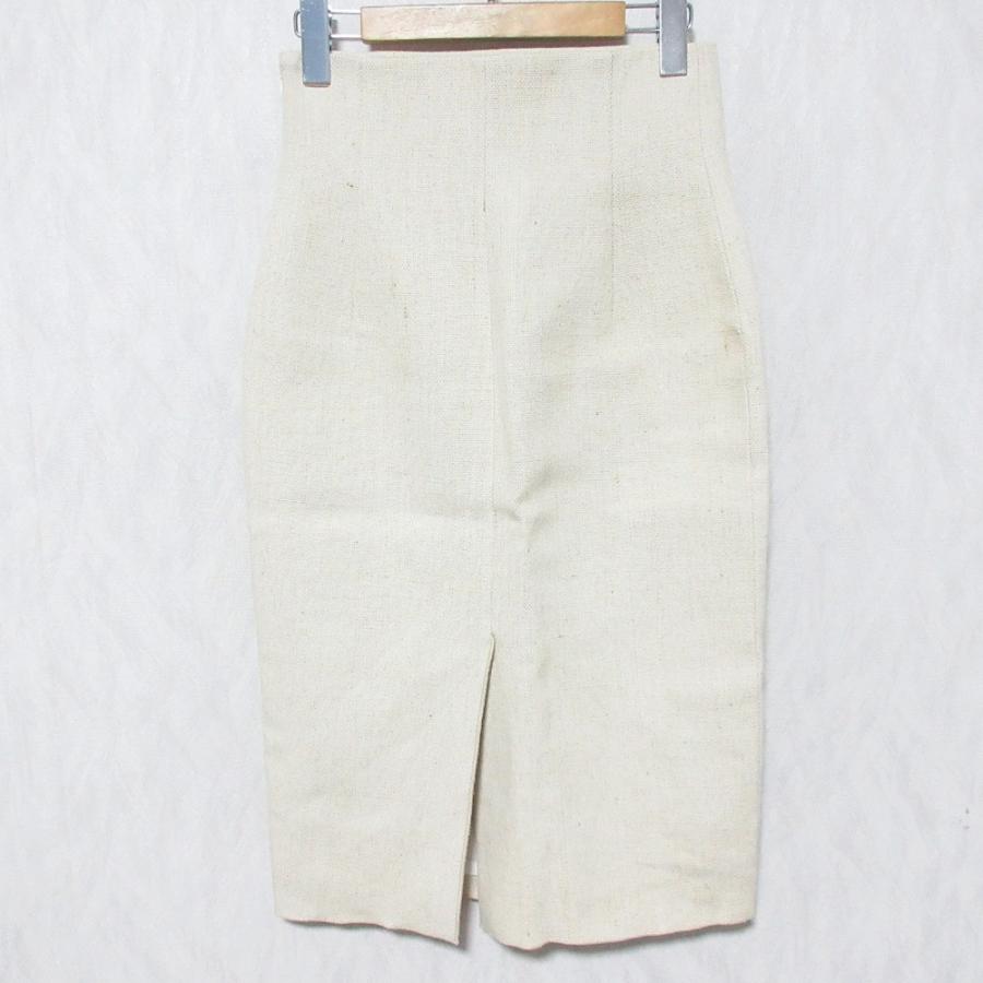 美品 MADISONBLUE マディソンブルー リネン ハイウエストタイト