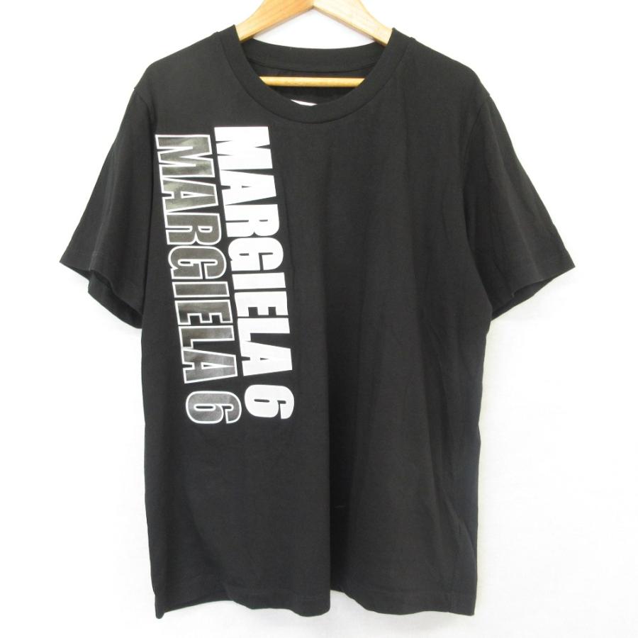 美品 MM6 Maison Margiela エムエムシックス メゾンマルジェラ UNLIMITED EDITION プリント Tシャツ Sサイズ ブラック レディース 古着 中古 USED MM6 美品 Maison Margiela エムエムシックス メゾンマルジェラ ロゴ