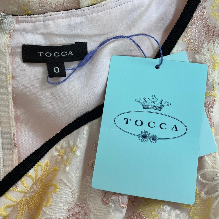 TOCCA（トッカ） 未使用 フラワー刺繍 ワンピース サイズ0 イエロー