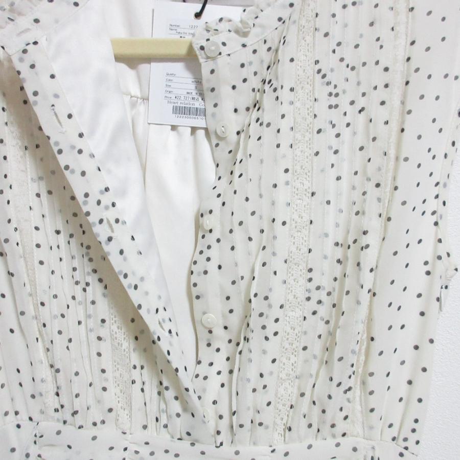 未使用 Her lip to ハーリップトゥ Polka Dot Side Bow Pleated Dress