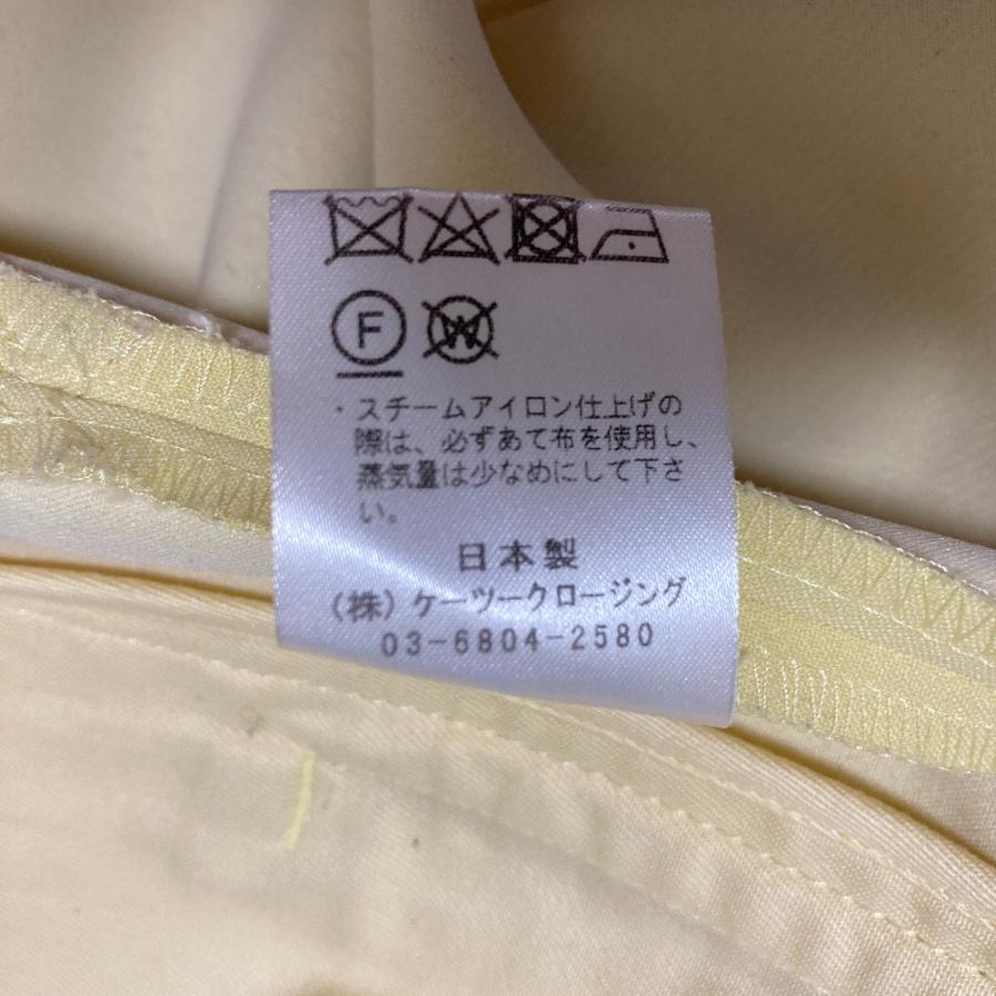 Yori 良品 ヨリ ノーカラースプリングコート サイズ36 イエロー