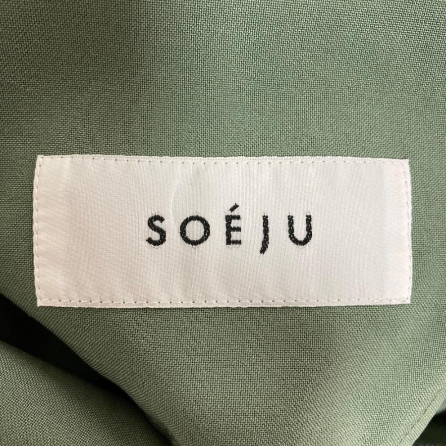 美品 SOÉJU ソージュオックスパンツ L ウエストゴム 美シルエット 美品 SOEJU ソージュ テーパード ソフトオックスド ロストパンツ