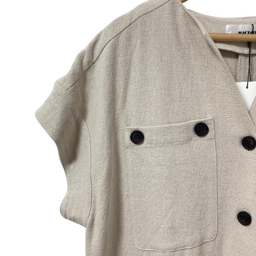 マチャット MACHATT リネンオールインワン 完売品 ゆったり 春夏 machatt 未使用 マチャット 半袖 オールインワン ジャンプスーツ M21S