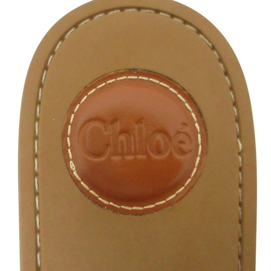 Chloe（クロエ） 良品 ウッディ ロゴストラップ エスパドリーユ