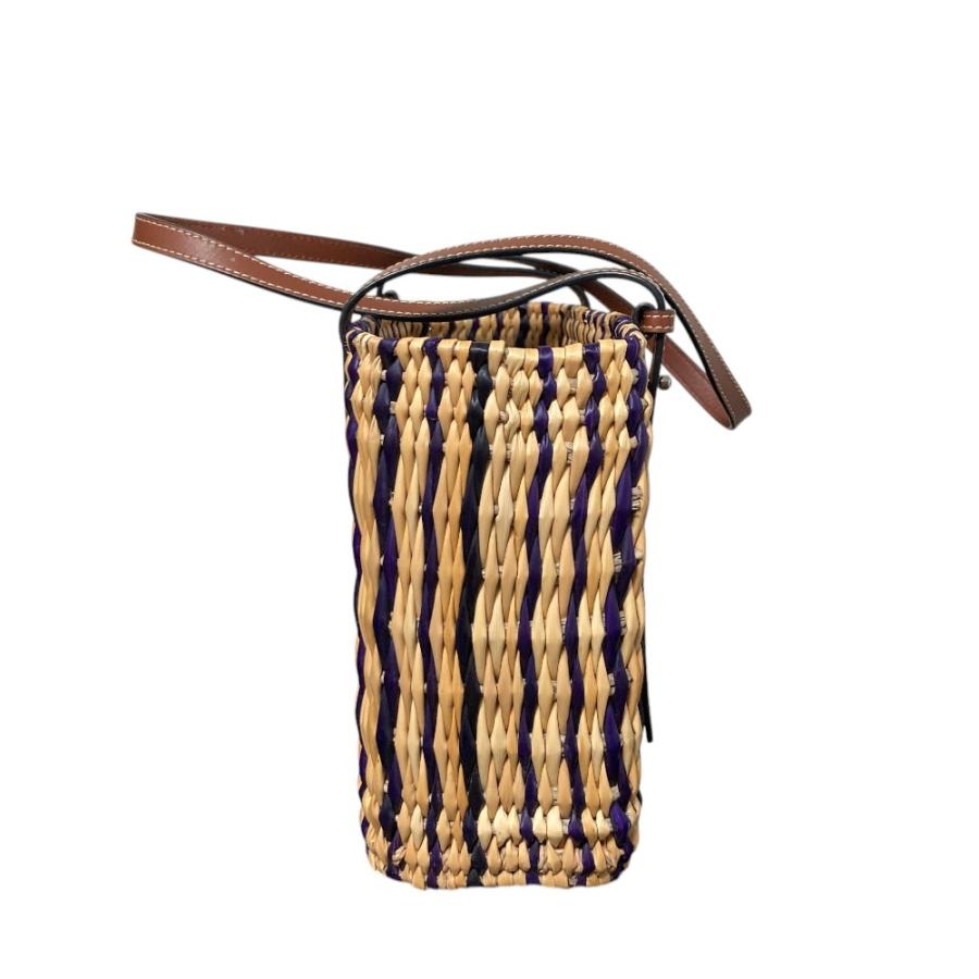 LOEWE（ロエベ） 新品同様 アナグラム スクエア ラフィア バスケット