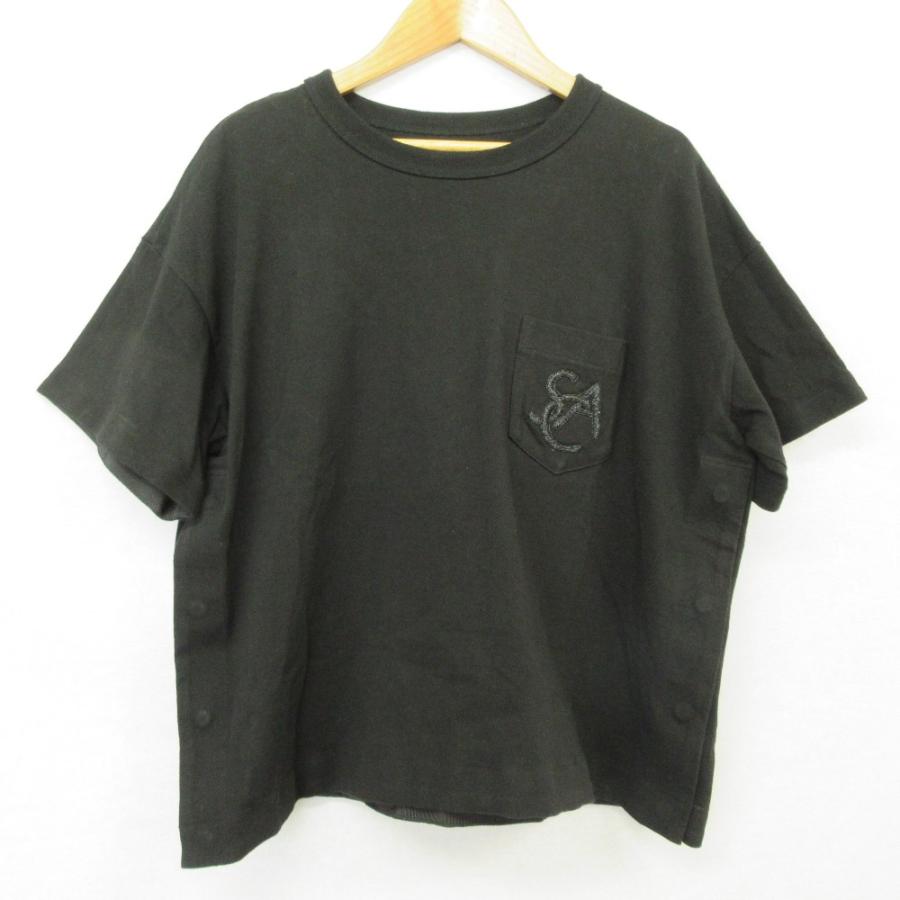 sacai（サカイ） 良品 25SS sacai Emblem Cotton Jersey T-Shirt 胸