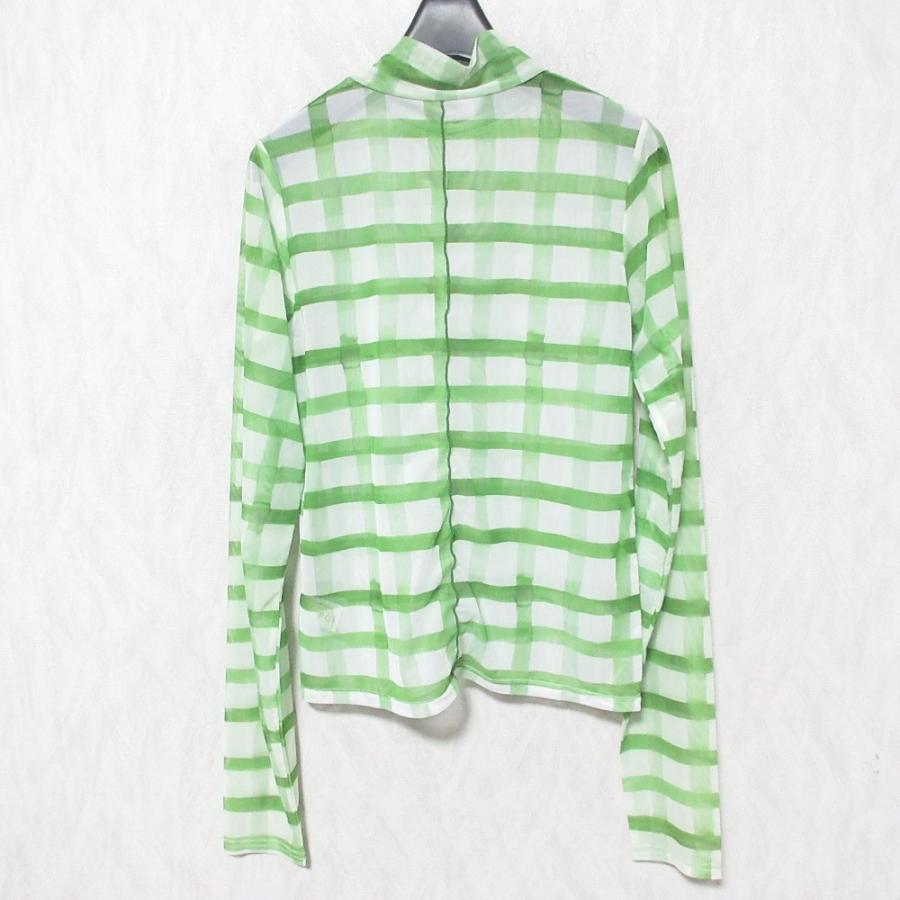 美品 POPPY ポピー ギンガムチェック シースルートップス ロング