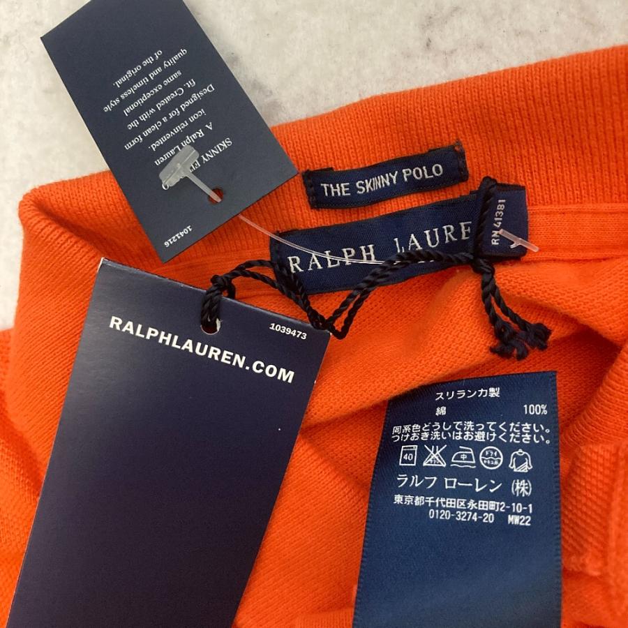 未使用 RALPH LAUREN ラルフローレン THE SKINNY POLO ポニーロゴ刺繍